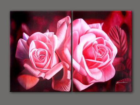 Dafen Oil Painting on canvas flower -set197